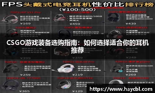 CSGO游戏装备选购指南：如何选择适合你的耳机推荐